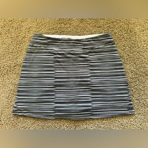 Lola Black, White, and Gray Striped Skort Size Small